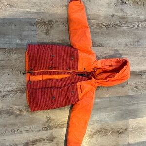 Arctix Kids Orange & Red Puffer Jacket with Hood